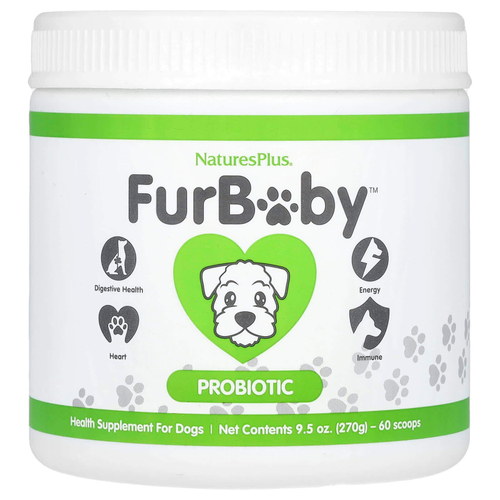 NaturesPlus, FurBaby, пробиотик для собак, 270 г (9,5 унции)