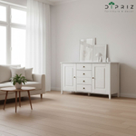 Комод, 148х43х79, Боцен, с ящиками, для одежды и игрушек, под телевизор, из массива дерева, белый, Dipriz