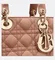 Сумка Dior Lady Dior My Abcdior, модель маленького формата персиковый