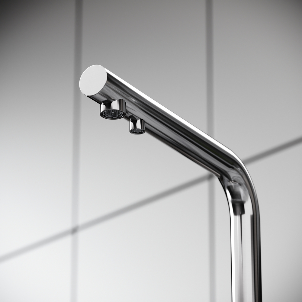 Смеситель для кухни Sancos Foster с краном для фильтра, брашированный никель, SC4014BN