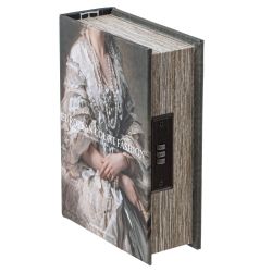 GAEM Шкатулка-книга с кодовым замком, L15,5 W6,5 H22 см