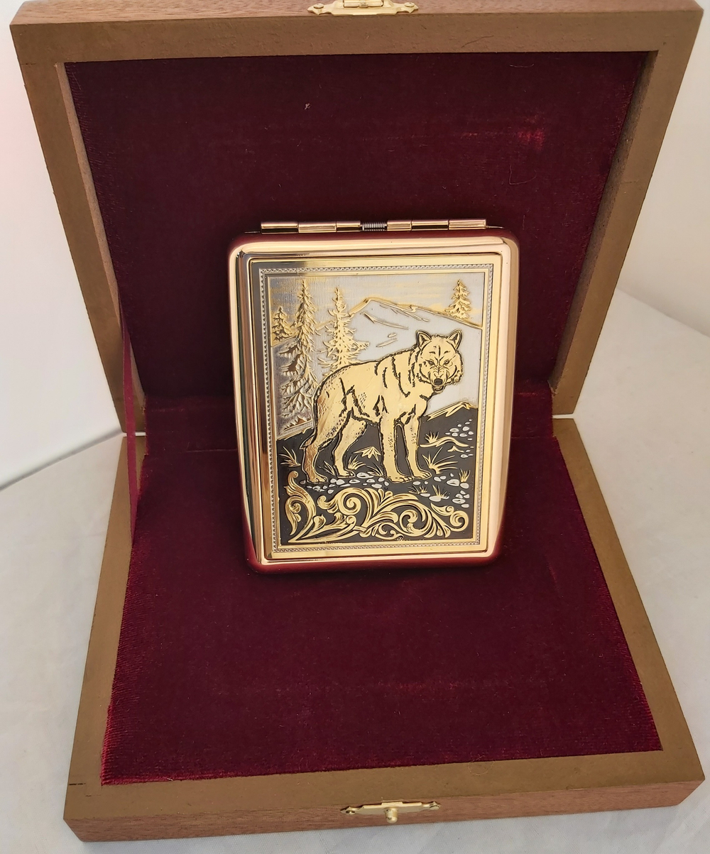 Портсигар "Волк" №1