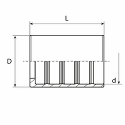 Муфта DN 06 2SS PTFE