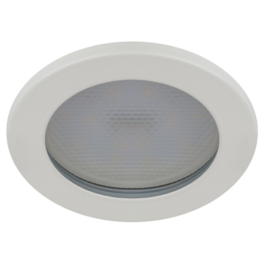 Светильник встраиваемый влагозащищенный ЭРА KL95 WH под лампу GX53 IP44 белый