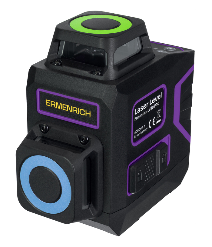 Лазерный уровень Ermenrich LV40 PRO, фиолетовый