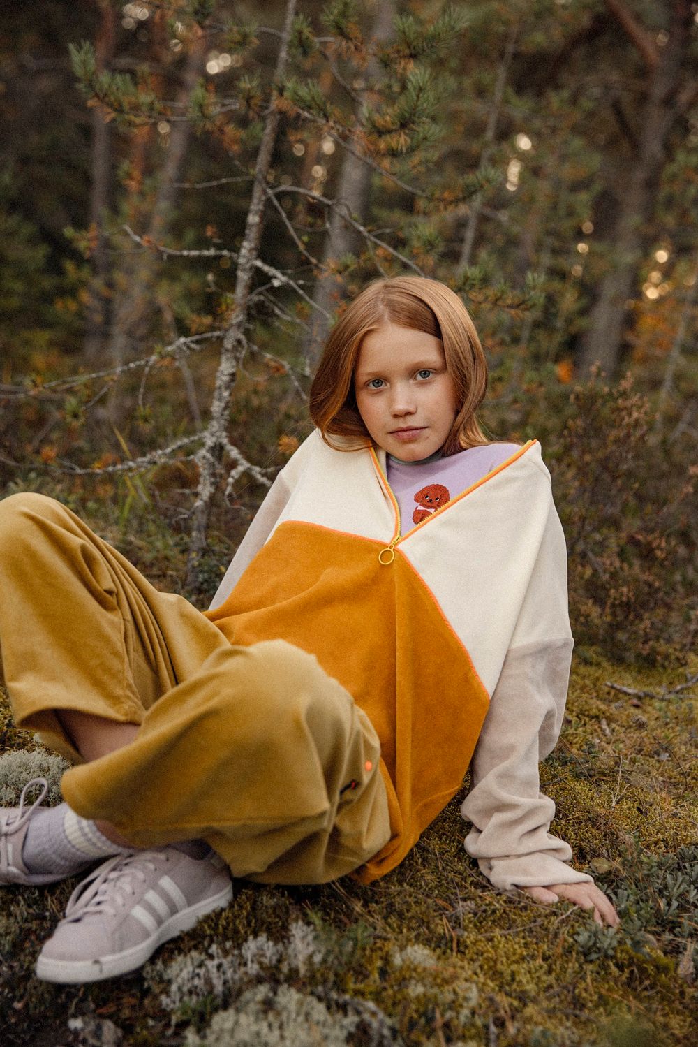 Анорак беж/ горчица