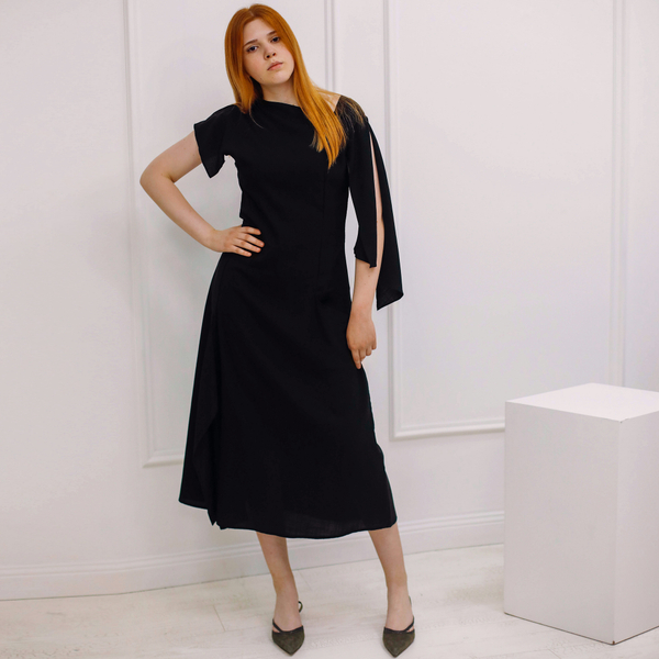 Платье, цвет черный, Италия