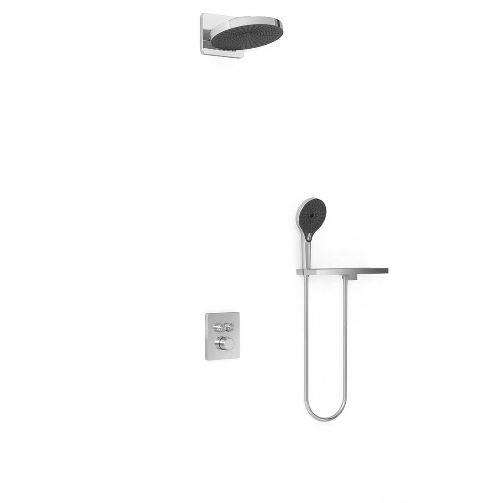 Душевой комплект Vincea Inspire VSFW-3I21MT1RCH встраиваемый, термостатический, двухрежимный, хром