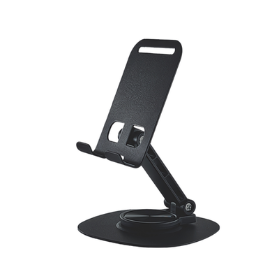 Держатель настольный WALKER WST-55 для смартфона, поворотный, с регулировкой угла наклона, черный
