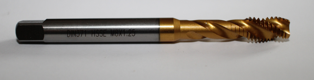 Метчик M8 DIN371ISO2(6H) V40 HSSE TiN MT-080V SunTap-X