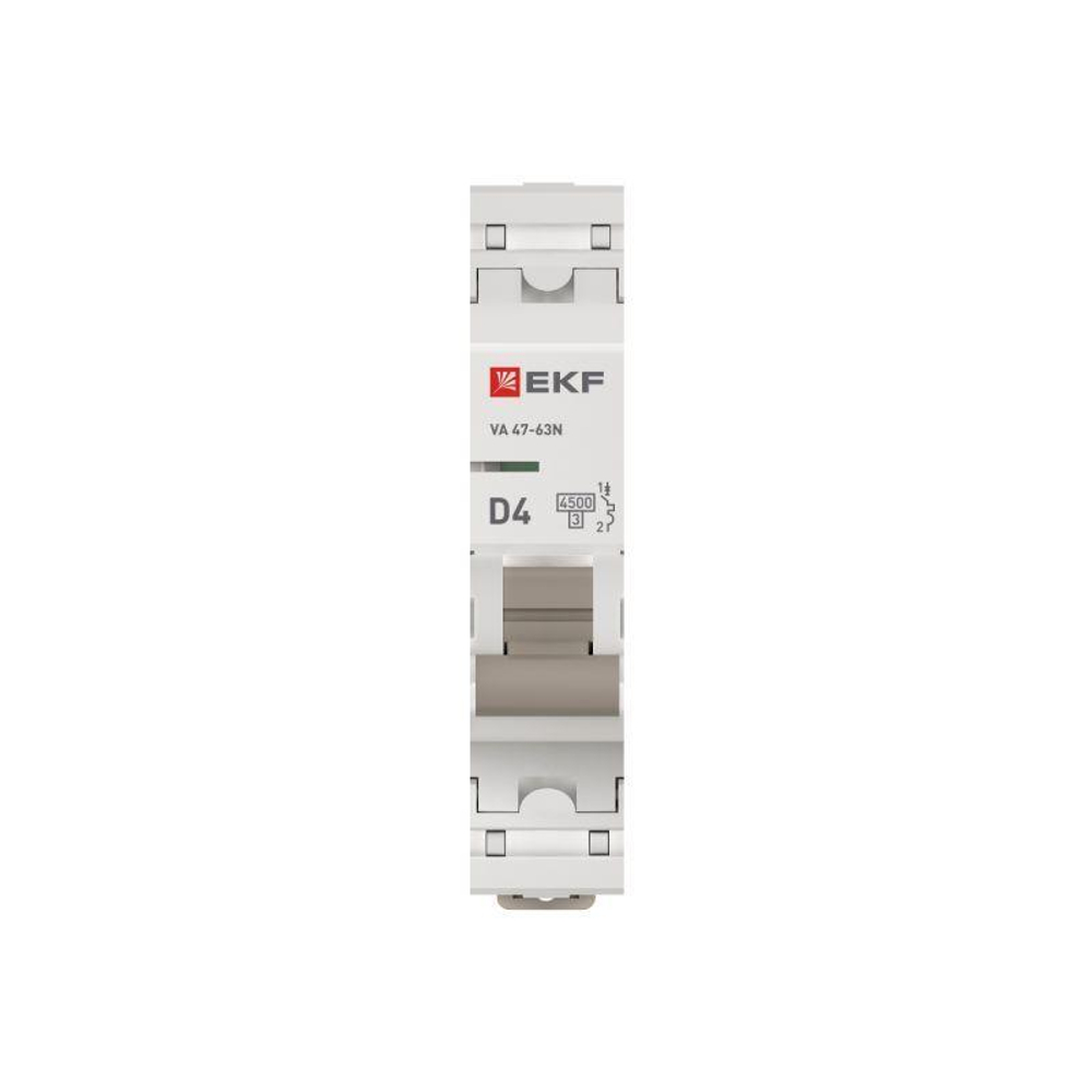 Выключатель автоматический 1п D 4А 4.5кА ВА 47-63N PROxima EKF M634104D