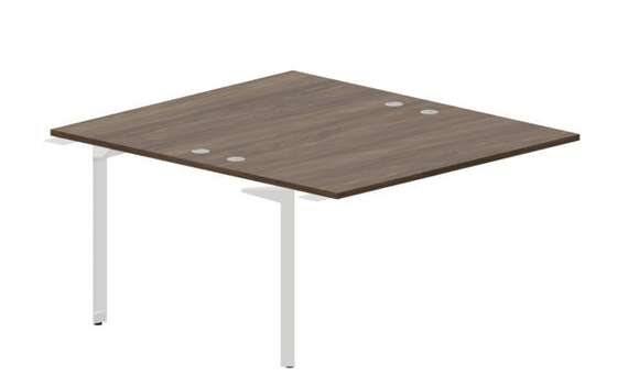 Составной стол на 2 рабочих места 138х156,6х75см (4 громмета) - приставной элемент