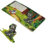 315801/Красная Шапочка. Книга с 6 пазлами в виде цепочки. 160х160 мм. 12 картонных страниц. Умка/1