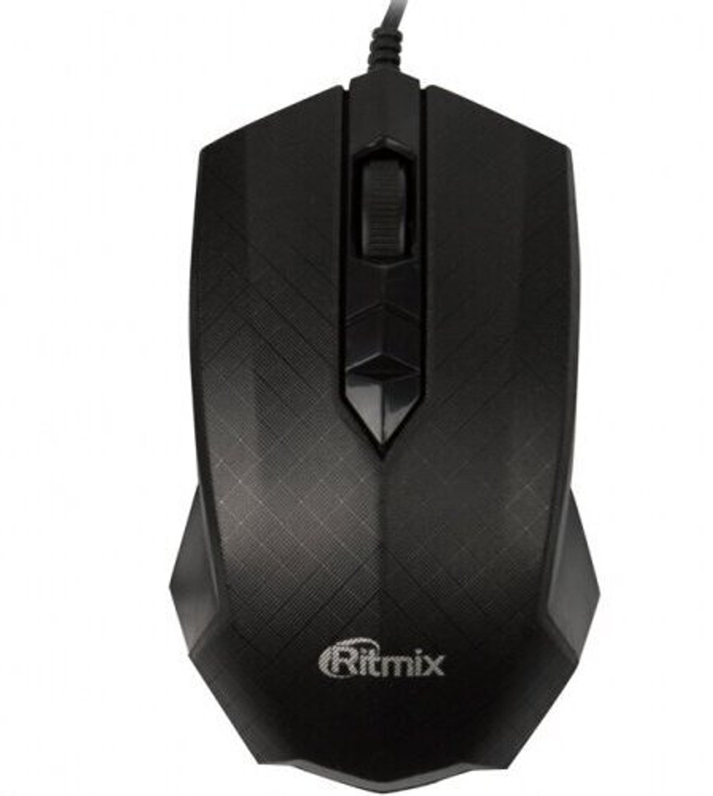 Компьютерная  Мышь проводная RITMIX ROM-200, черная, USB.