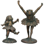 Набор из 2-х шт "Лягушка и эльф" 5,1x5x8,3см/ 9,1x8,1x14,3см