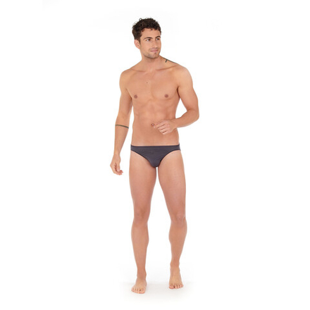 Мужские трусы слипы темно-серые HOM PLUMES Micro Briefs 404756_40Z098