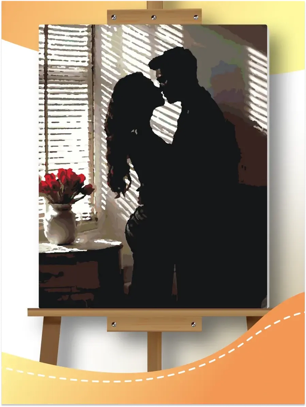 Картина по номерам Любовь пара