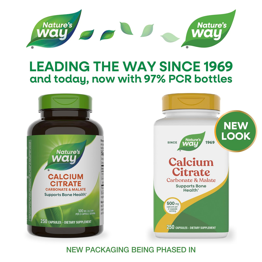 Nature's Way, цитрат кальция, 250 капсул (250 мг в 1 капсуле)