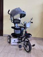 Велосипед 3-х колесный ROCKET с музыкальной панелью серый арт. 5088