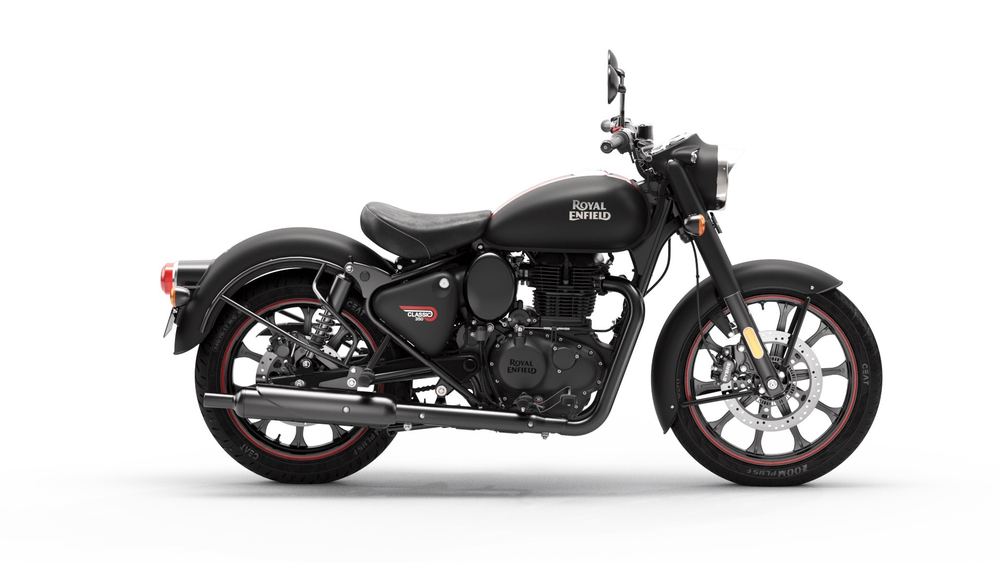 Royal enfield 350 classic matte black hotsell