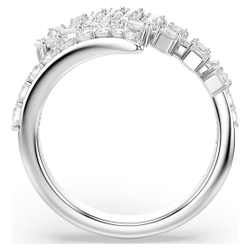 VIENNA:RING FEATHER WHI/RHS 58