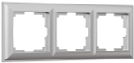 Рамка на 3 поста Fiore (серебряный)
