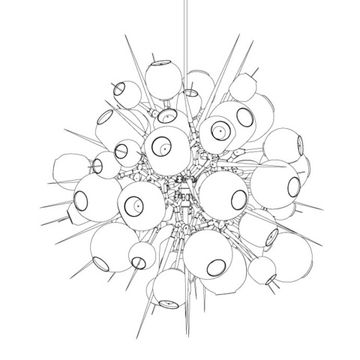 Lindsey Adelman Boom Boom Burst 18.01 Chandelier Replica