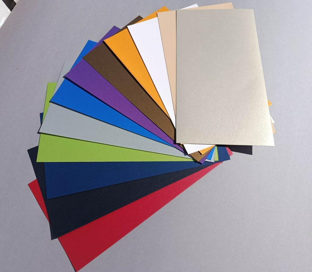 Бумага дизайнерская металлизированная. Микс цветов