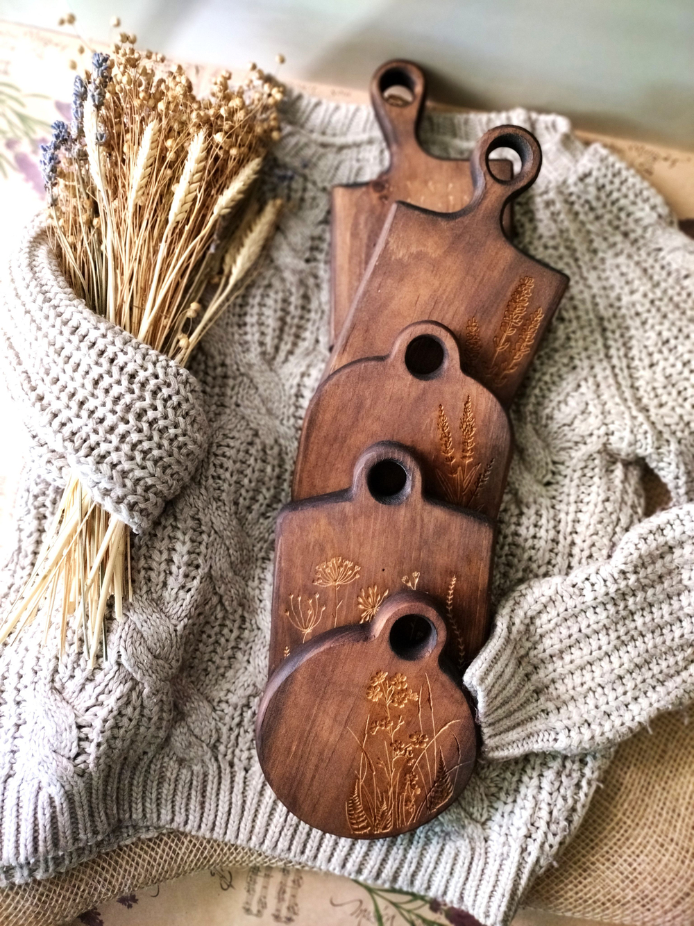 Доска разделочная из дерева сервировочная RD132