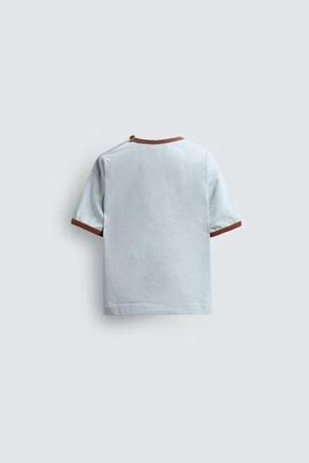 ZARA HARRY LAMBERT X DISNEY ФУТБОЛКА С ПРИНТОМ, НЕБЕСНО-ГОЛУБОЙ