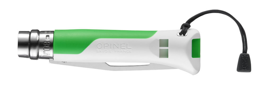 Нож Opinel №8 Fluo Green, зеленый, 002319