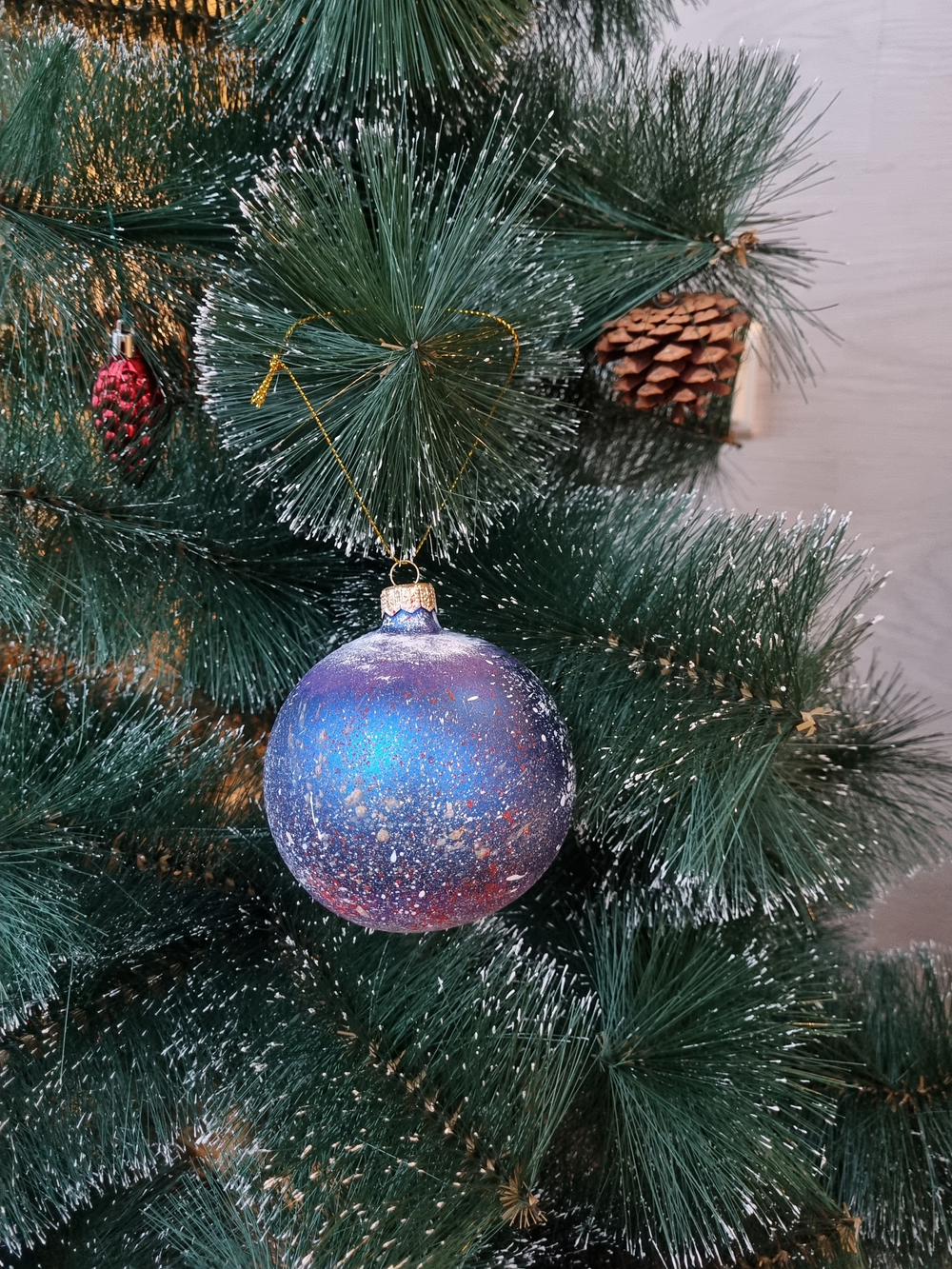 Шар стеклянный "Исакиевский собор",  ручная роспись