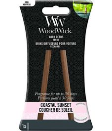Прибрежный закат, палочки для ароматизатора в авто, WoodWick