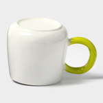 Кружка «Тюльпан», 430 мл, оранжевый цветок, керамика, белая