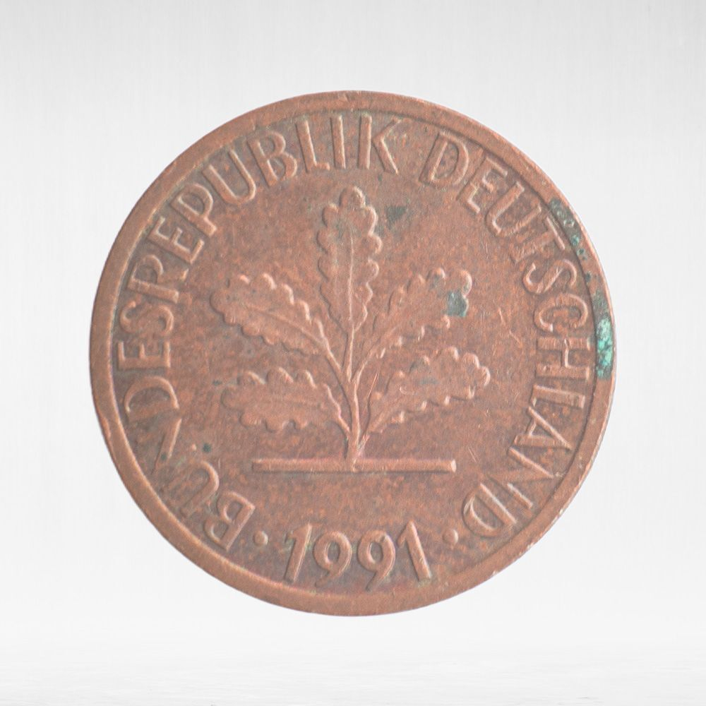 Germany, 1 Pfennig, 1991, (Stuttgart Mint - "F"), VF