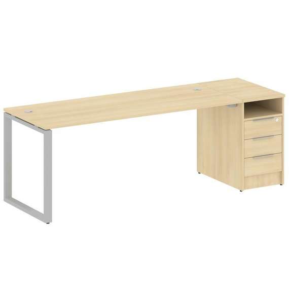 Метал Систем Рабочая станция с тумбой на О-образном м/к БО.РС-СТП-1.5