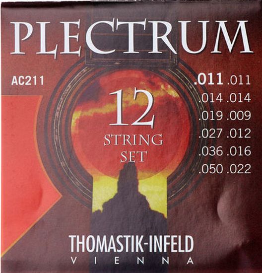 Струны для 12-струнной акустической гитары 11-50 Thomastik AC211 Plectrum