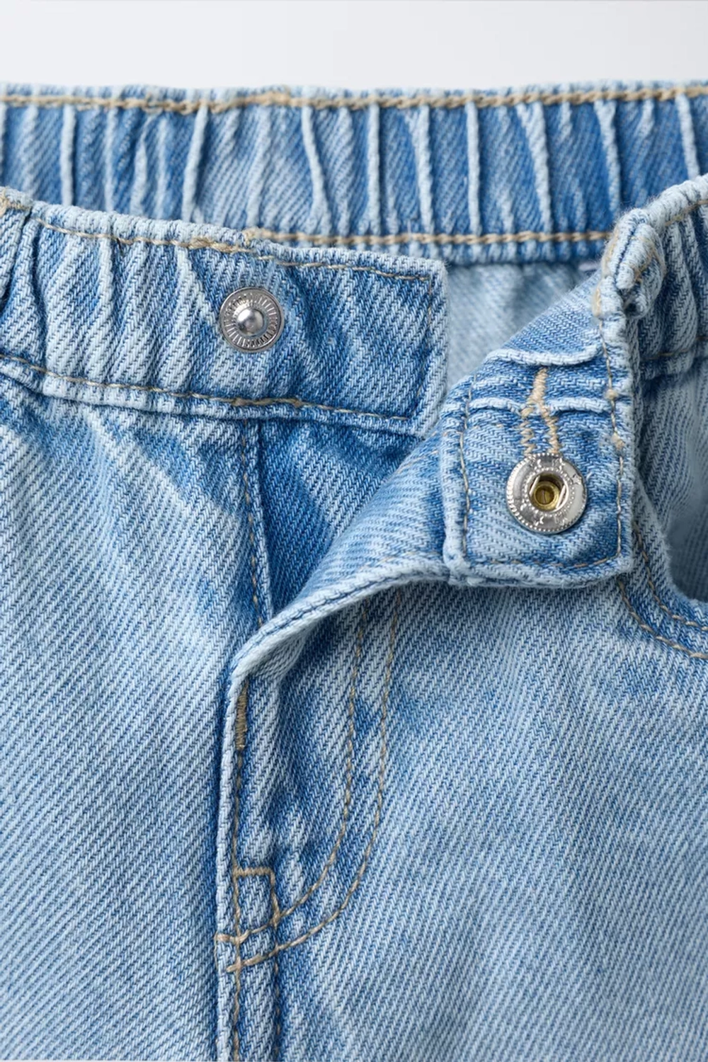 ZARA ДЖИНСЫ WIDE LEG, ГОЛУБОЙ