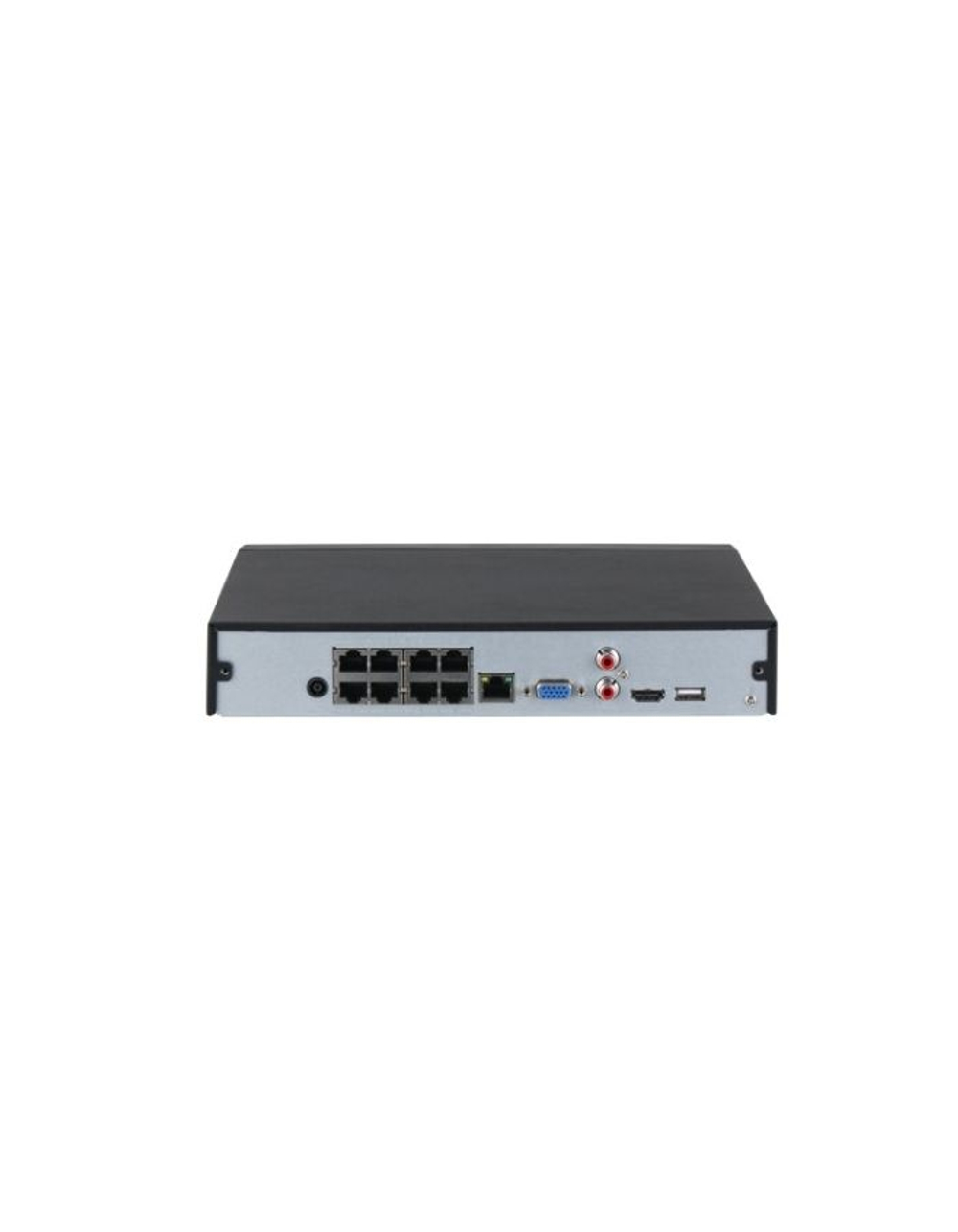 Видеорегистратор для видеонаблюдения DAHUA DHI-NVR2108HS-8P-I2 8-канальный IP-видеорегистратор с PoE, 4K, H.265+, видеоаналитика, входящий поток до 144Мбит/с, 1 SATA III до 10Тбайт