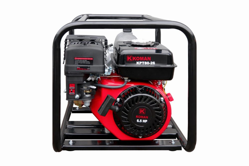 Мотопомпа бензиновая KOMAN KPT80-26 - для грязной воды [80 мм | 78 м³/ч | 1300 л/мин]