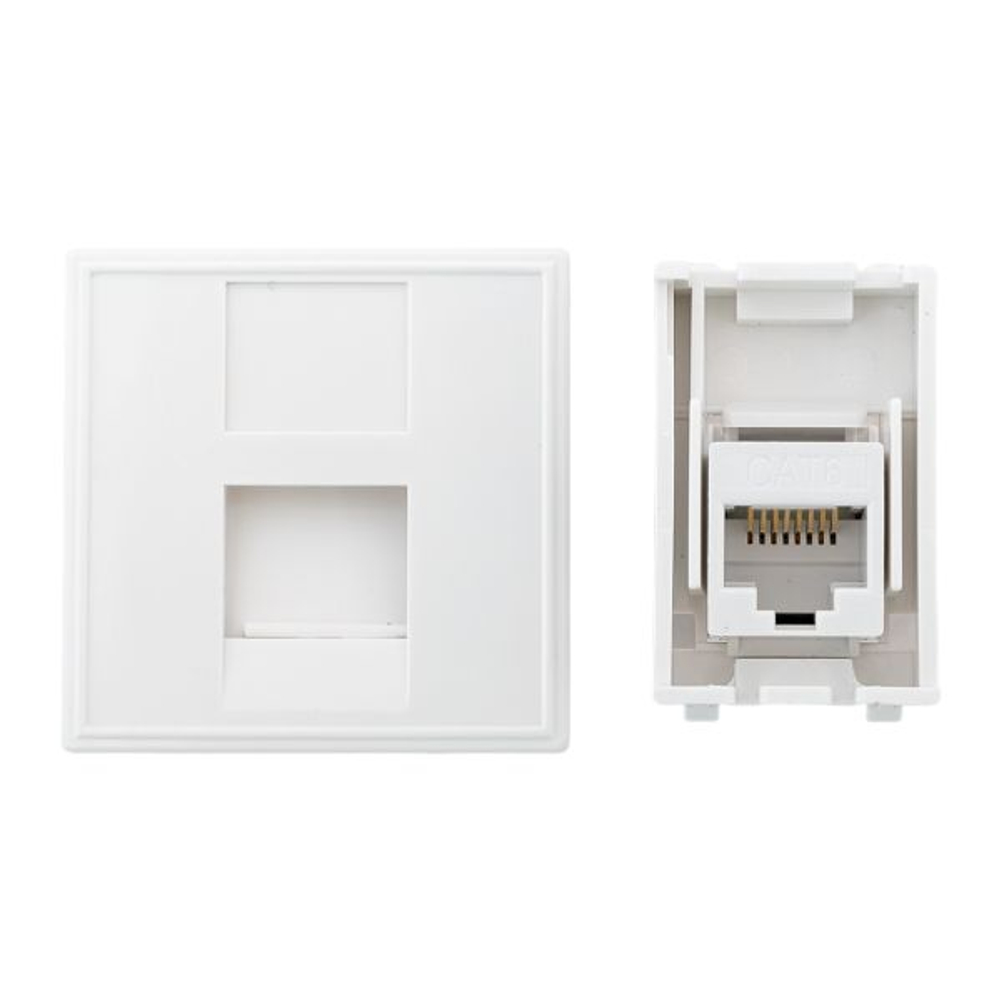 Розетка RJ45 кат. 6, 2 модуля EKF