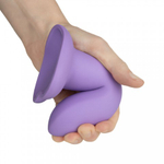 Нереалистичный дилдо Emotional Plus Purple лиловый (13*4 см)