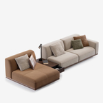 4-х местный нераскладной диван с кушеткой KYOTO KO-12