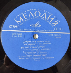 Винтажная виниловая пластинка LP Сборник Ансамбль Мелодия Концерт (СССР 1974) ВСГ Есть Глаза У Цветов