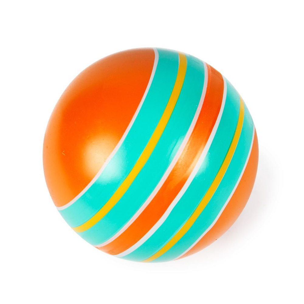 Мяч д. 100мм Серия "Полосатики" ручное окраш. (ленточки, тропинки)