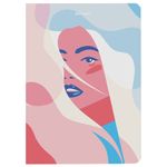 Блокнот с резинкой в точку 96 л., А5 (145х203 мм), твердая обложка, BRAUBERG, "Sensitive", 113726