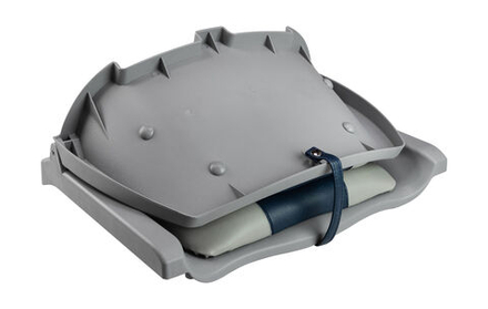 Кресло складное мягкое TRAVELER, цвет серый/синий