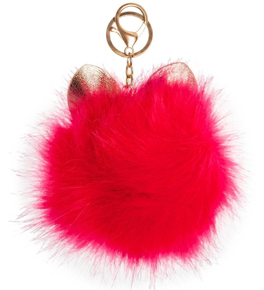 ЯЛ-13-41/ 6 Брелок «Котенок-пушистик» малиновый