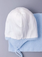 Шапка для девочки осенняя вязаная и снуд