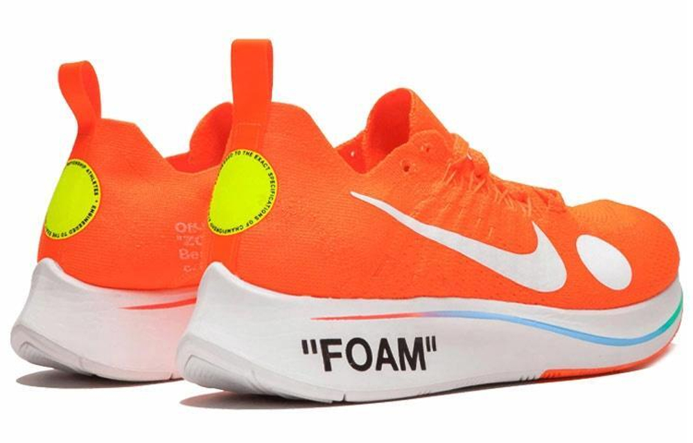 Кроссовки Off-White X Nike Zoom Fly 1 Mercurial Total Orange
